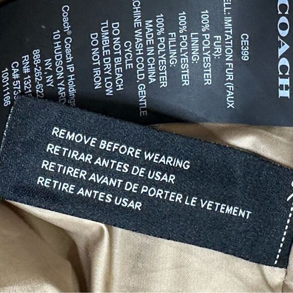 NEW Coach Sherpa Signature Teddy Jacket | Size M - Picture 10 of 11